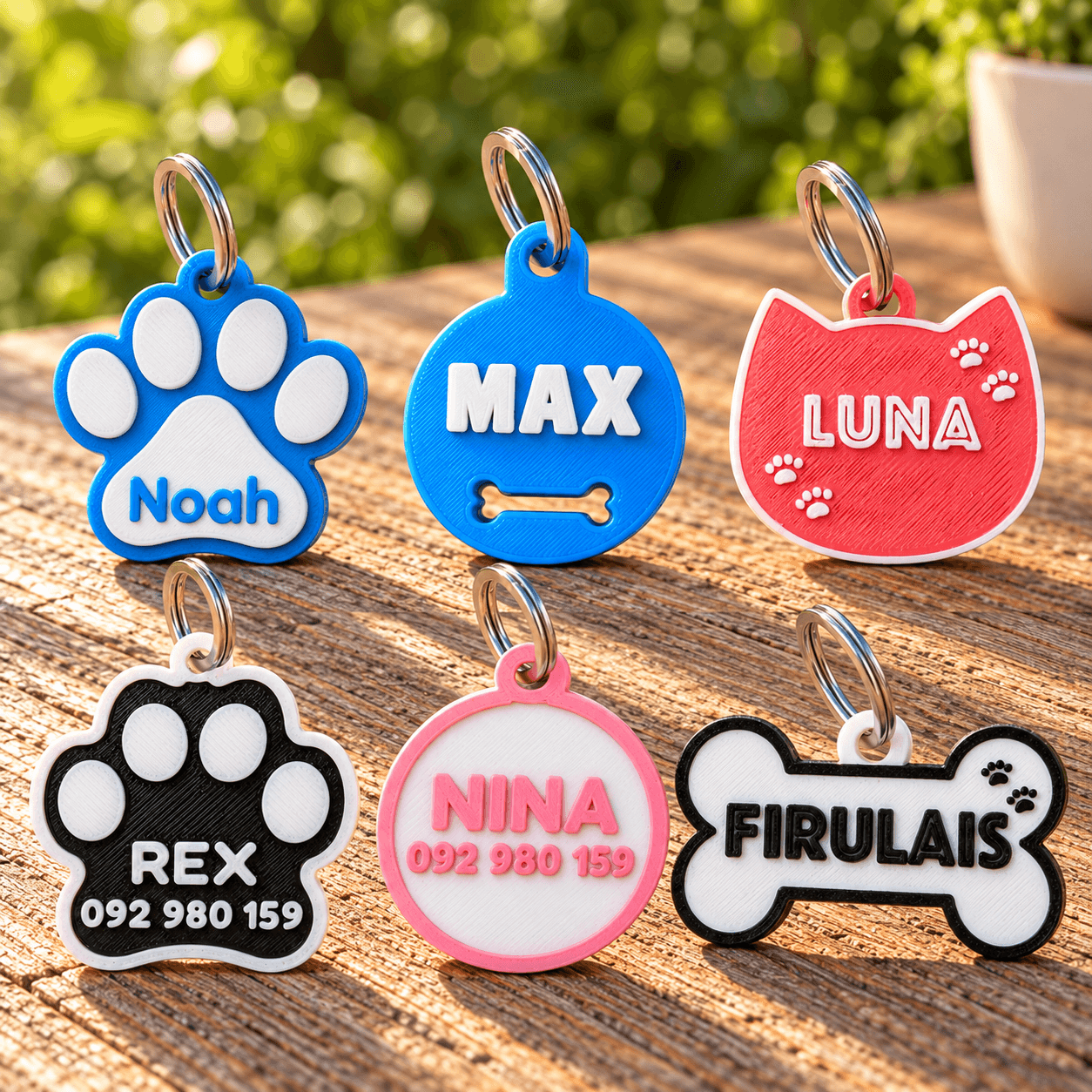Plaquita para collar