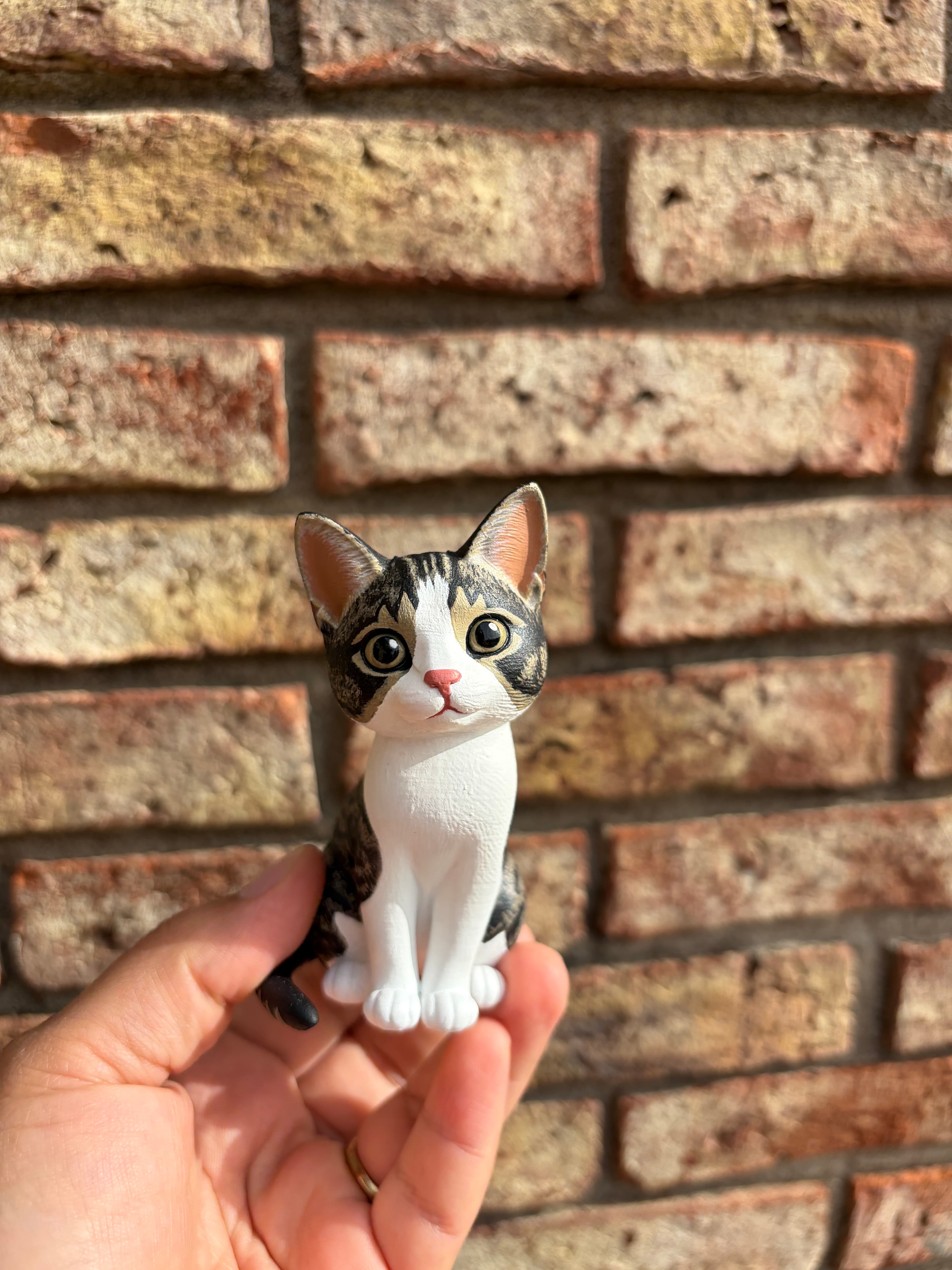 Figura 3D pintada a mano de Ares (chibi), Gato